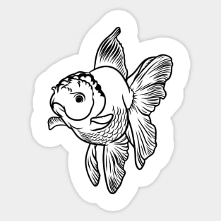 Goldfish Lineart Sticker